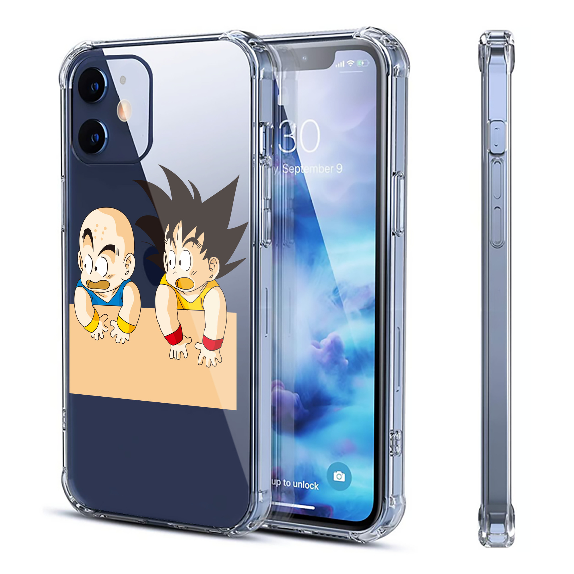 （画像用） ドラゴンボール 孫悟空（そん ごくう）Son Goku カカロット DRAGON BALL Kakarotto 【iPhone 12シリーズ対応】透明スマホケース（クリアソフトケース）